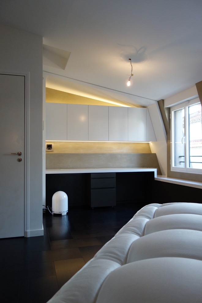 Idées déco pour une chambre contemporaine.