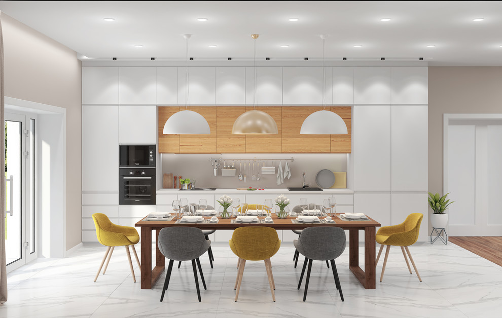 Дизайн кухни-гостиной