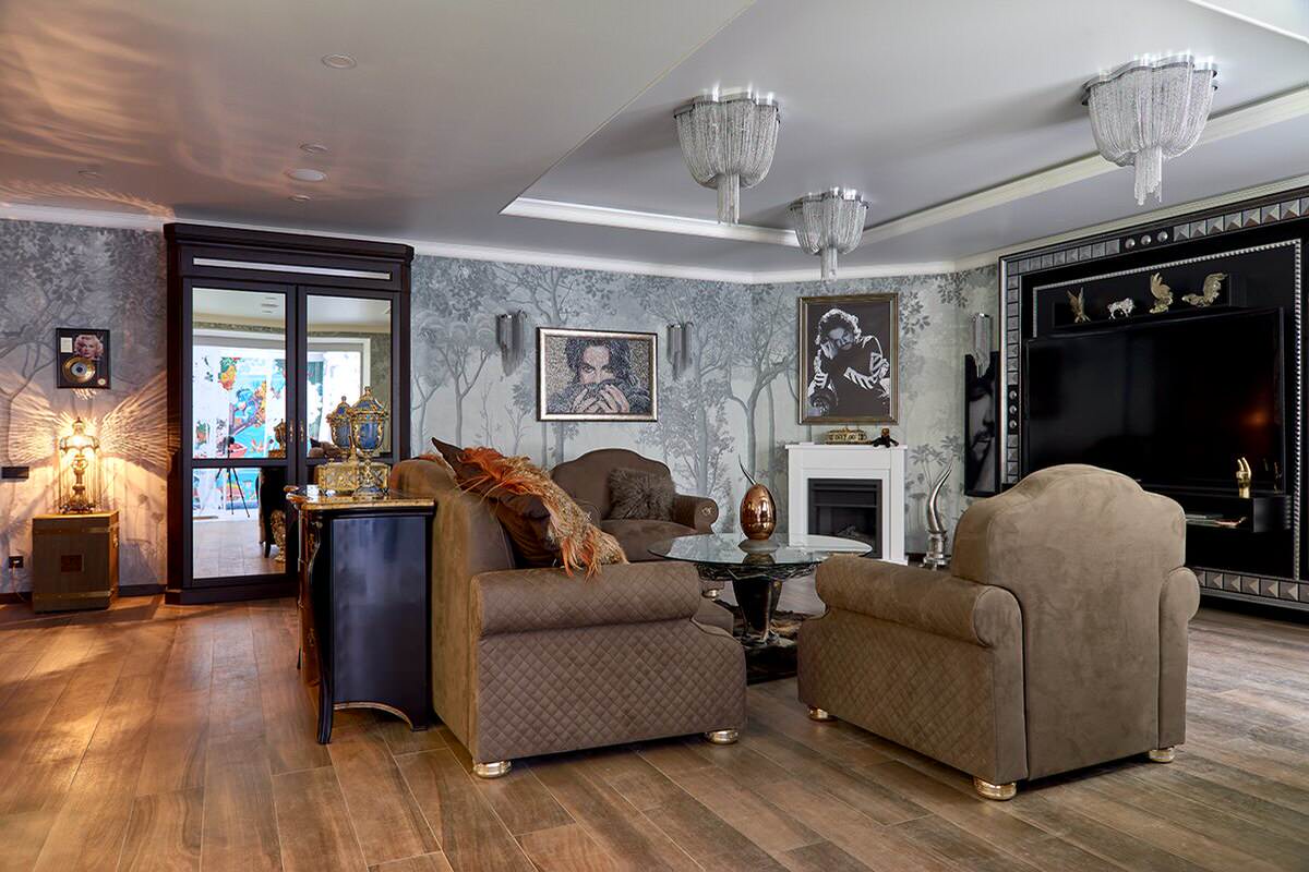 Биокамин Planika Lincoln у Филиппа Киркорова