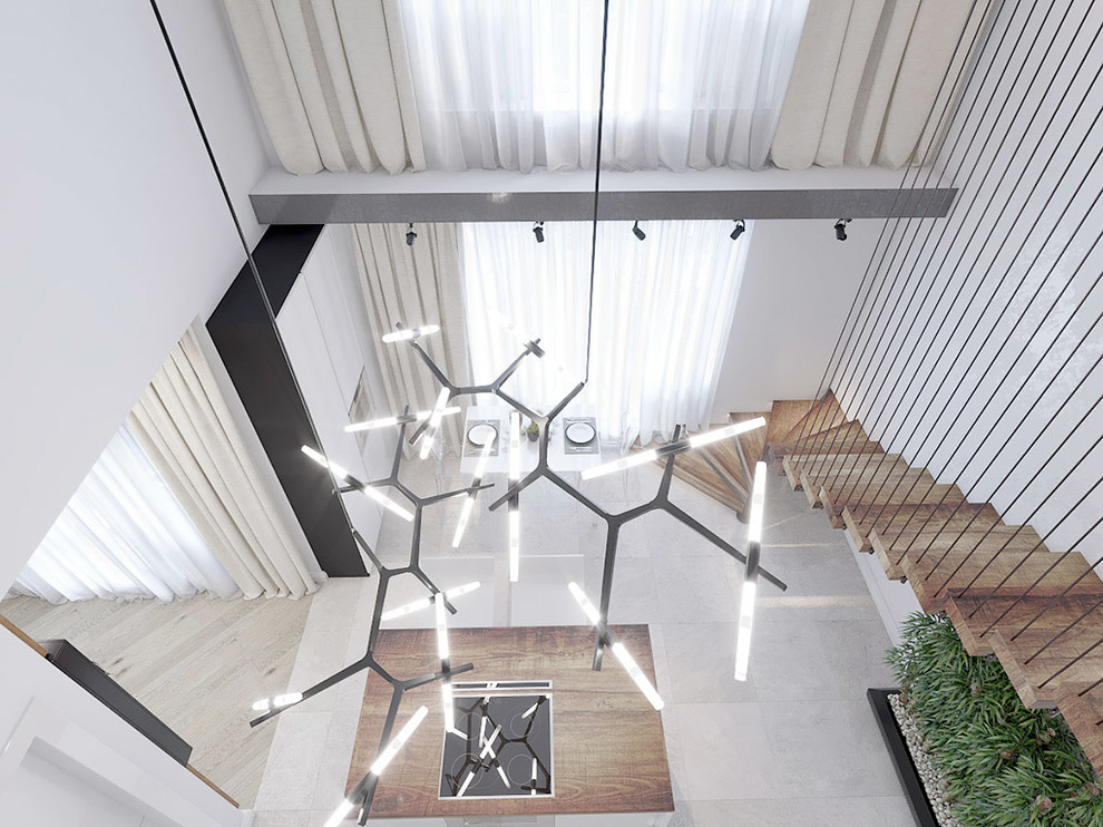 Интерьер двухуровневой квартиры