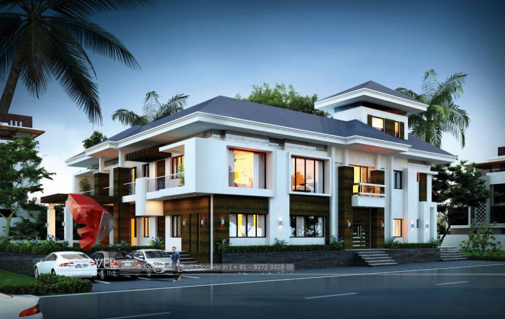 Design ideas for a large asian one-storey duplex exterior in Other with mixed siding.
