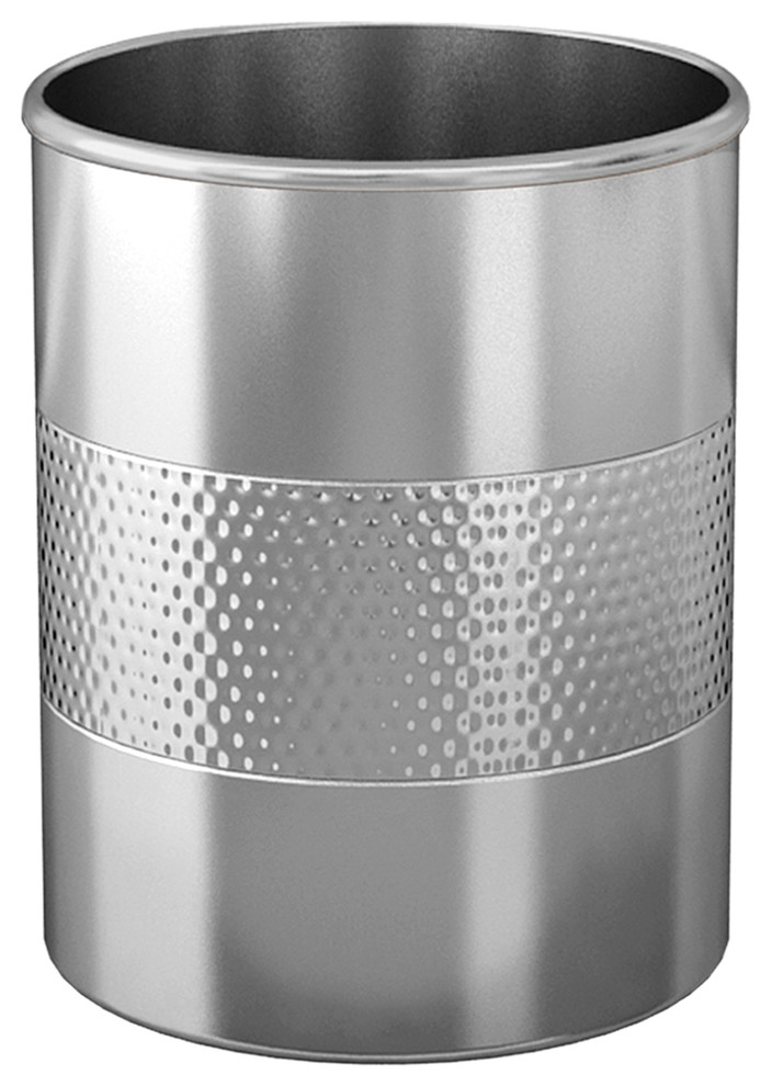 nu steel Hammered Utensil Holder Contemporary Utensil Holders And