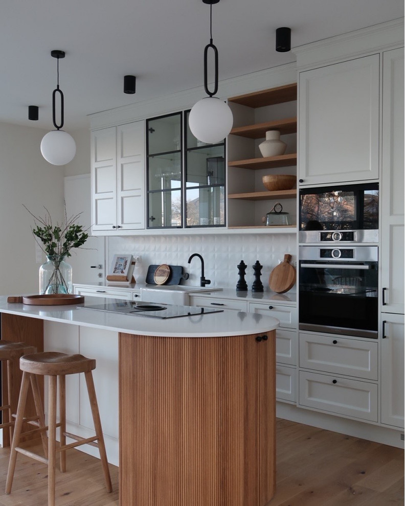 Белая кухня с Noble Supreme White от Technistone