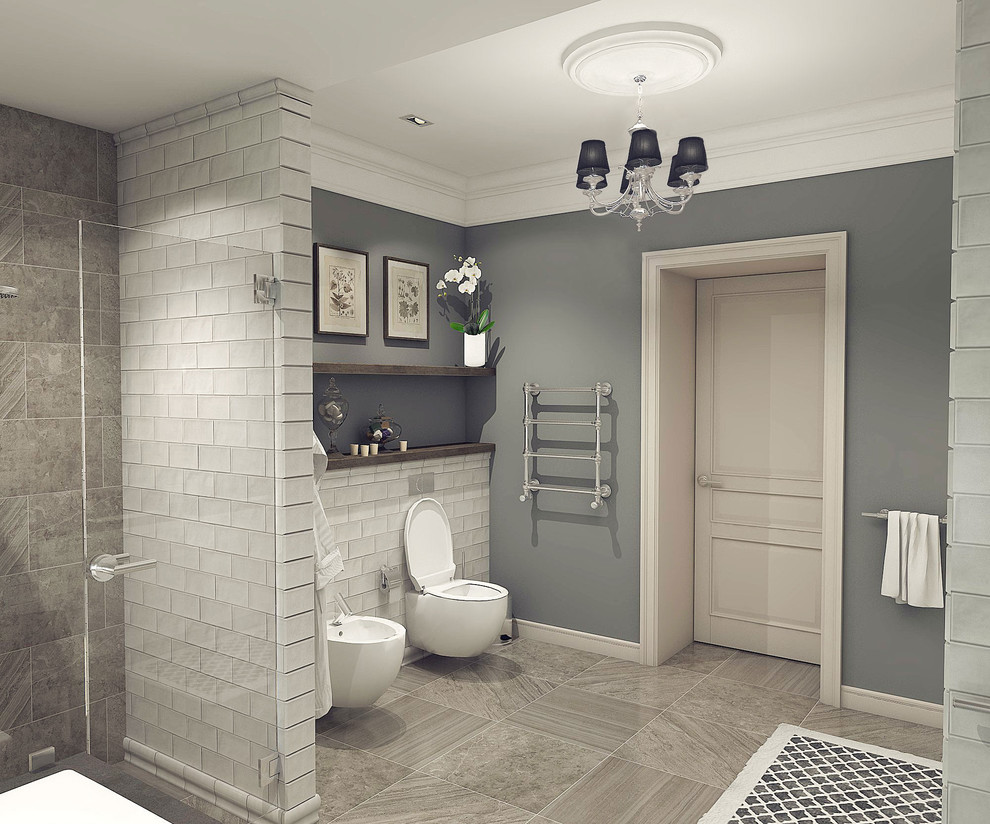 Ванная комната  в стиле современной классики