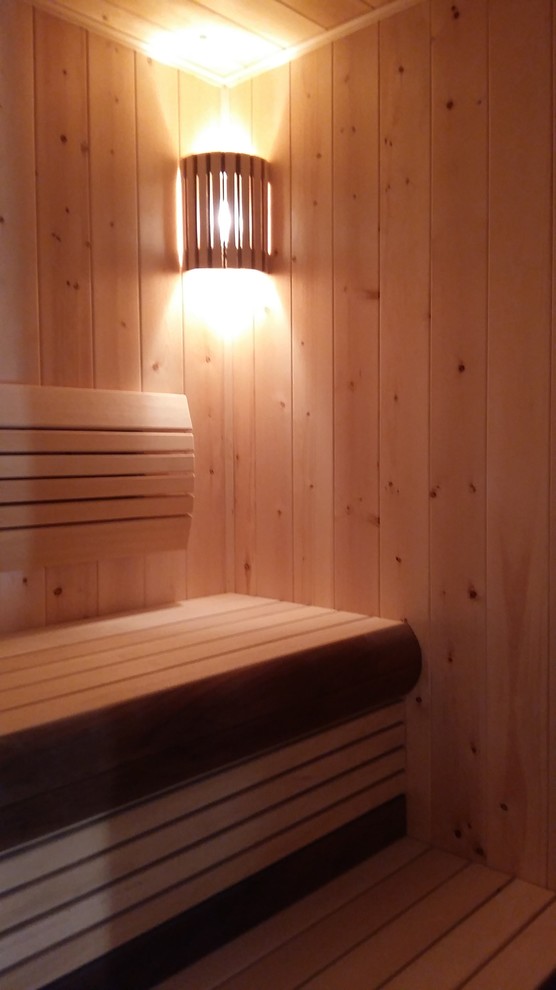 Отделка сауны гималайской солью