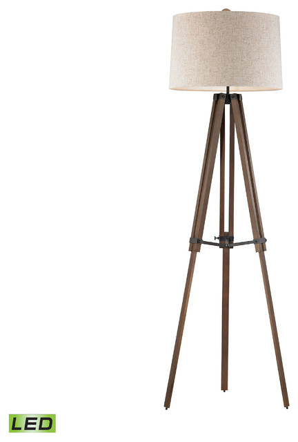 Wooden Brace Tripod Floor Lamp Midcentury Lamps By Wooden Brace Tripod Floor Lamp Led Midcentury Lamps