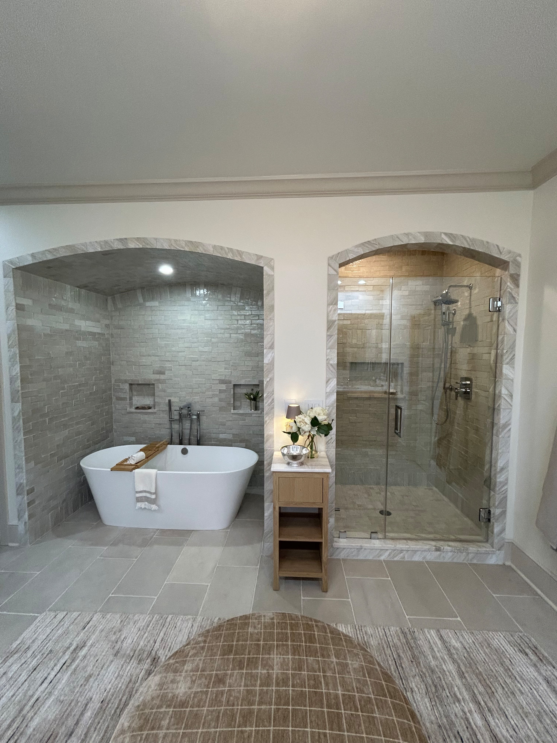Neutral Mediterranean Bathroom