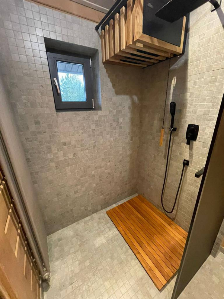 Баня с беседкой