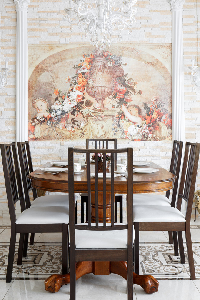 Классическая кухня-гостиная