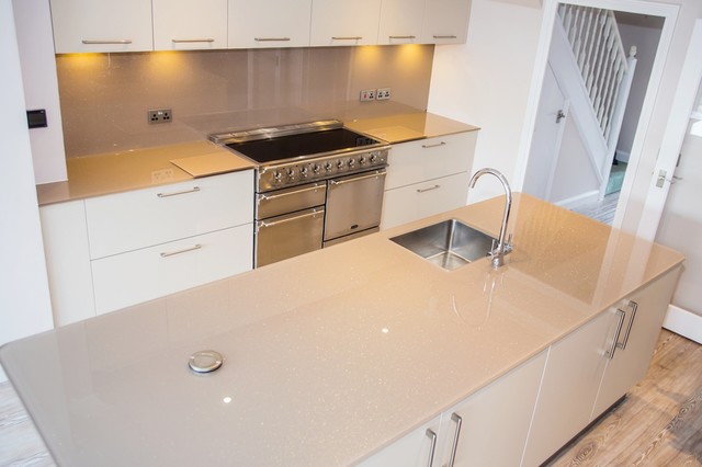 Expresso Delight Glitter Glass Kitchen Worktop Island And