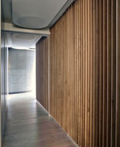 Internal oak cladding