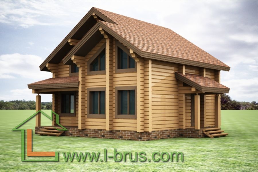 Проекты домов из профилированного бруса