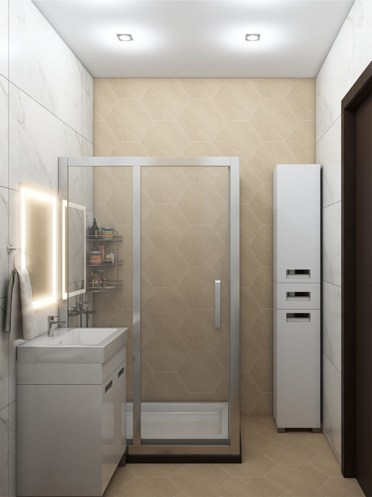 Однокомнатная квартира (эконом вариант) Ванная