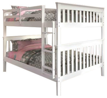 Full Bunk Beds In White