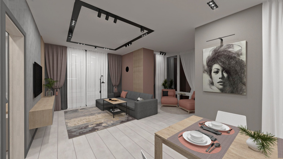 Квартира с элементами лофт