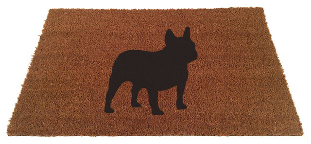 French Bull Dog Doormat Contemporary Doormats By