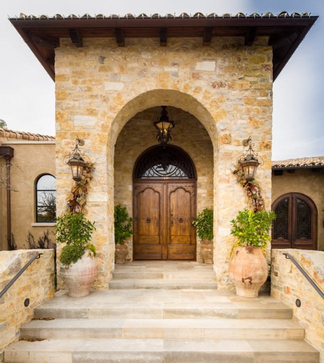 Photo of a mediterranean entryway in Other.