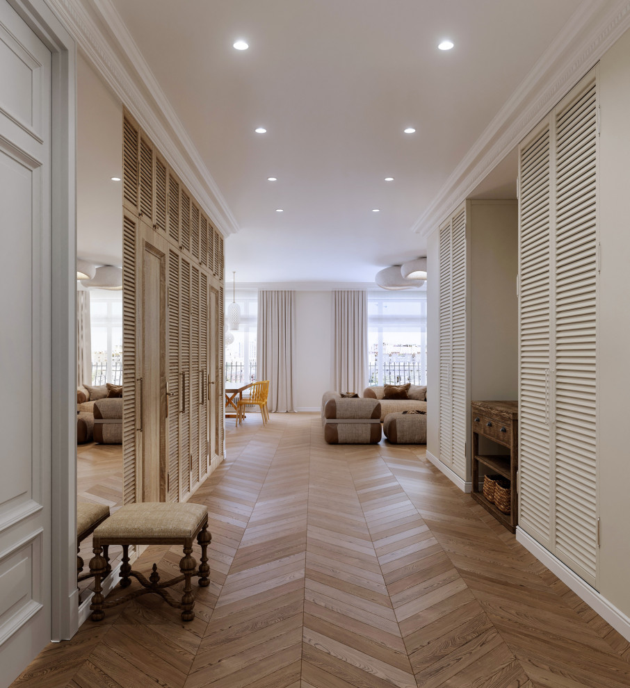 Интерьер прихожей в квартире, ЖК "Жизнь на Плющихе"