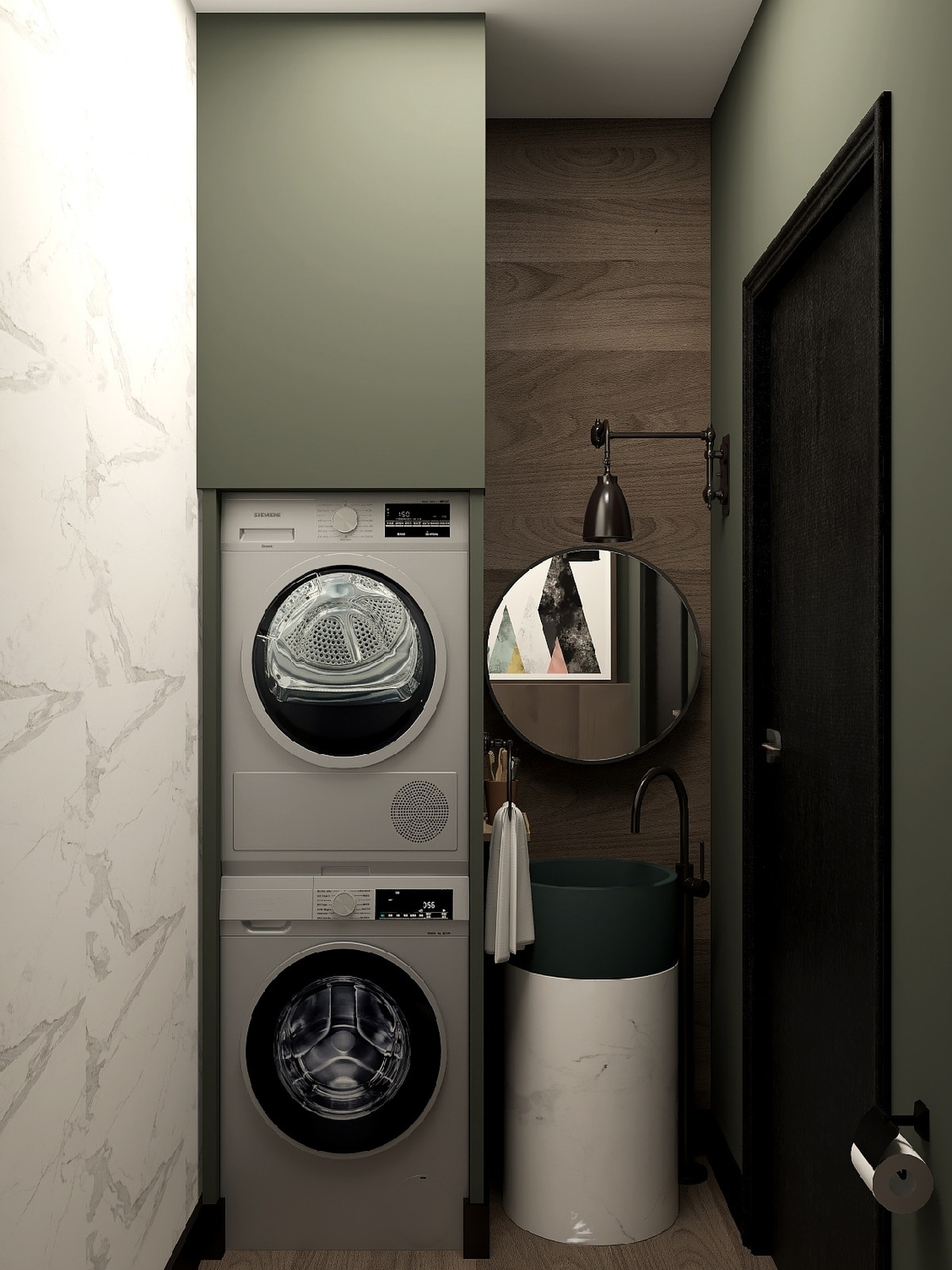 Трешка в стиле лофт для холостяка