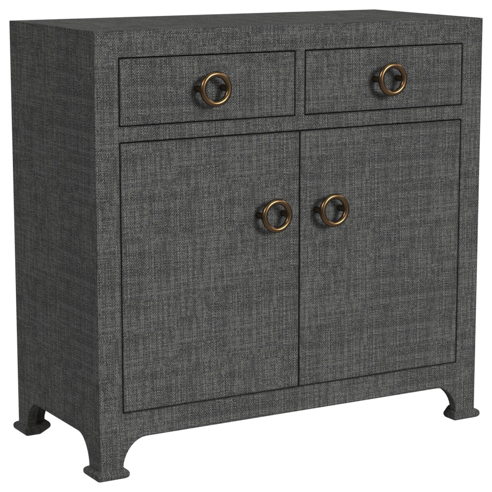 Chatham 2 Drawer Raffia Accent Cabinet Transitional Accent Chests   Home Design 