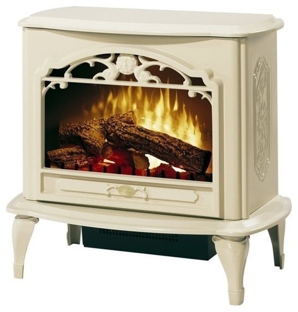 Bowery Hill Stoves Celeste Electric Fireplace Stove Heater In Cream