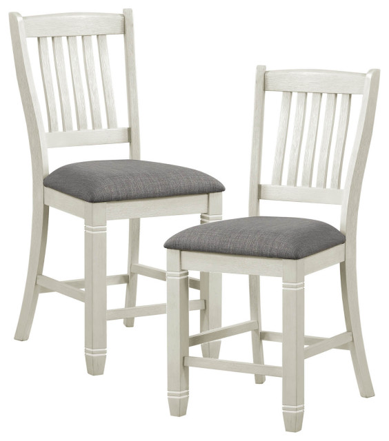 Lexicon Counter Height Dining Chair, Set Of 2 Antique White
