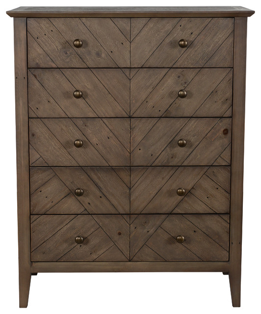 Bowen Reclaimed Pine 5 Drawer Dresser By Kosas Home Farmhouse