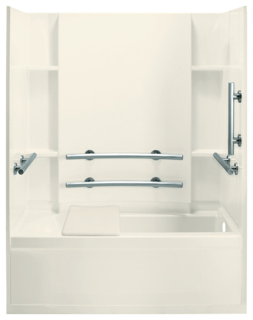 Sterling Accord 74"x32"x60" Vikrell Tub/Shower Contemporary Shower