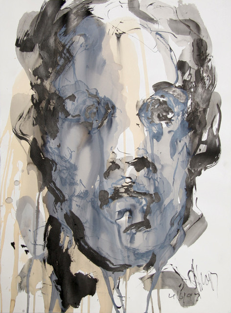 David Stern, Portrait, Acrylic and Mixed Media Drawing