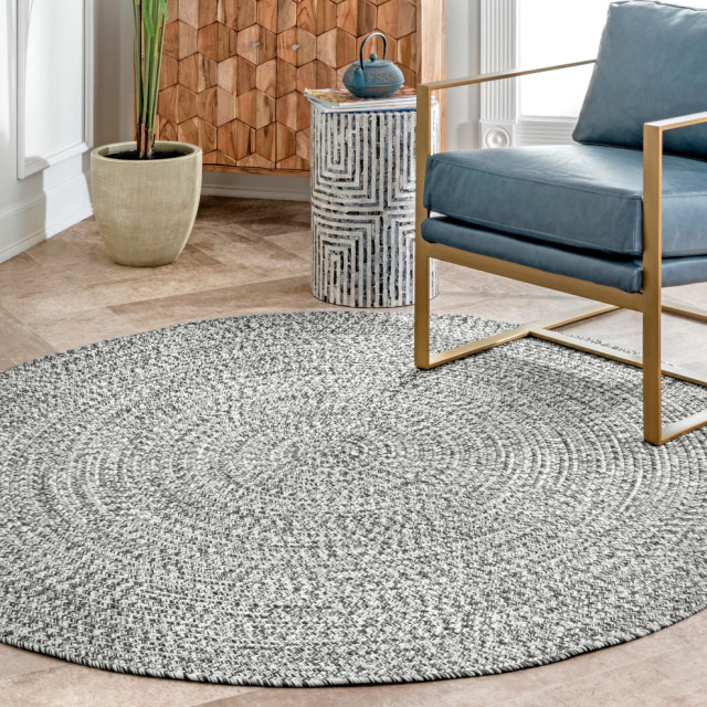 Braided Lefebvre Indoor/Outdoor Area Rug Contemporary Outdoor Rugs
