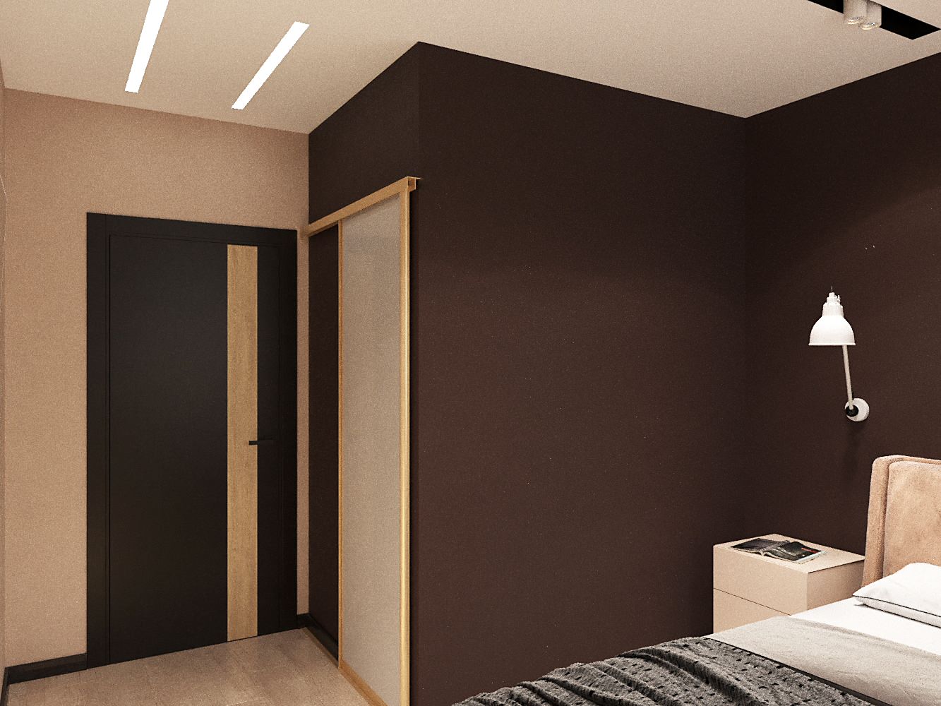 спальня с гардеробной