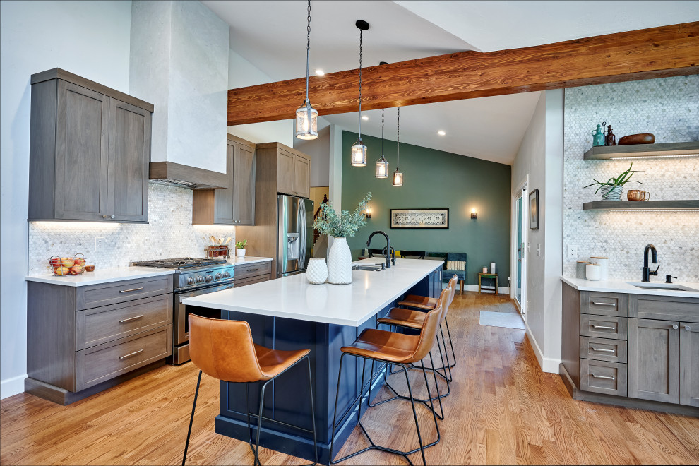 Inspiration for a transitional kitchen remodel in Denver