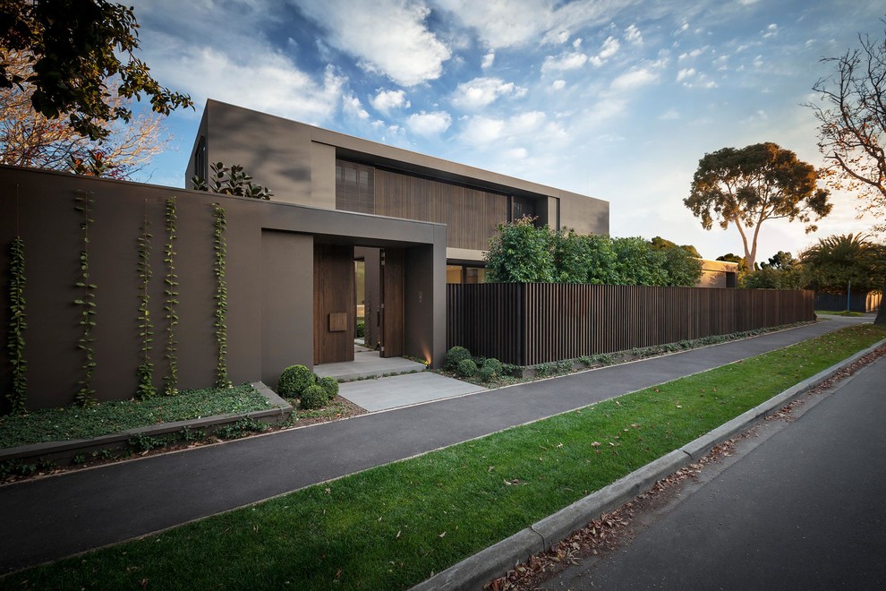 This is an example of a scandinavian exterior in Melbourne.