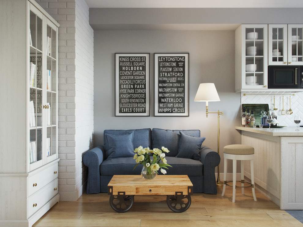 Визуализация по кухне-гостиной в Новой Москве