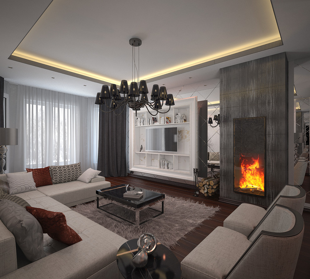 Загородного дом, площадь 280 м2. Стиль Ар-Деко, Современный.