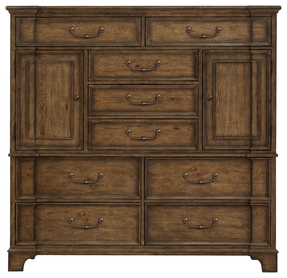 Revival Row 9-Drawer Master Chest With Cabinets - Traditional ...