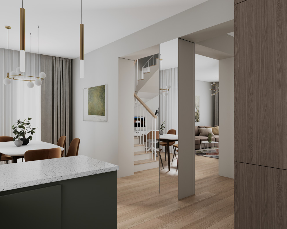 Частный дом с небольшой высотой потолков