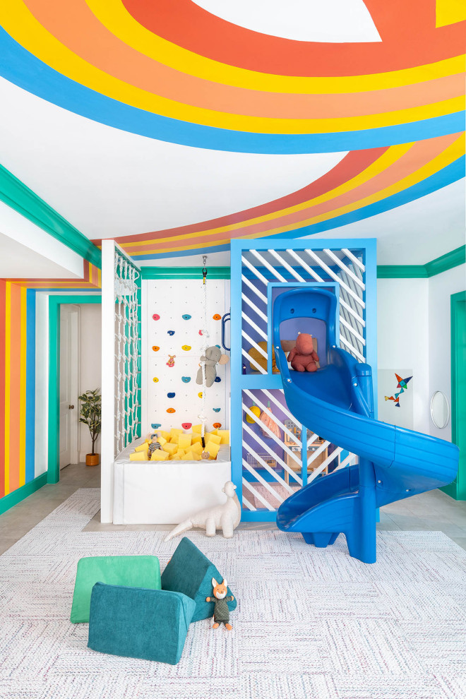 Arlington, VA Playroom - Inspiration for a contemporary kids' room remodel in Boston