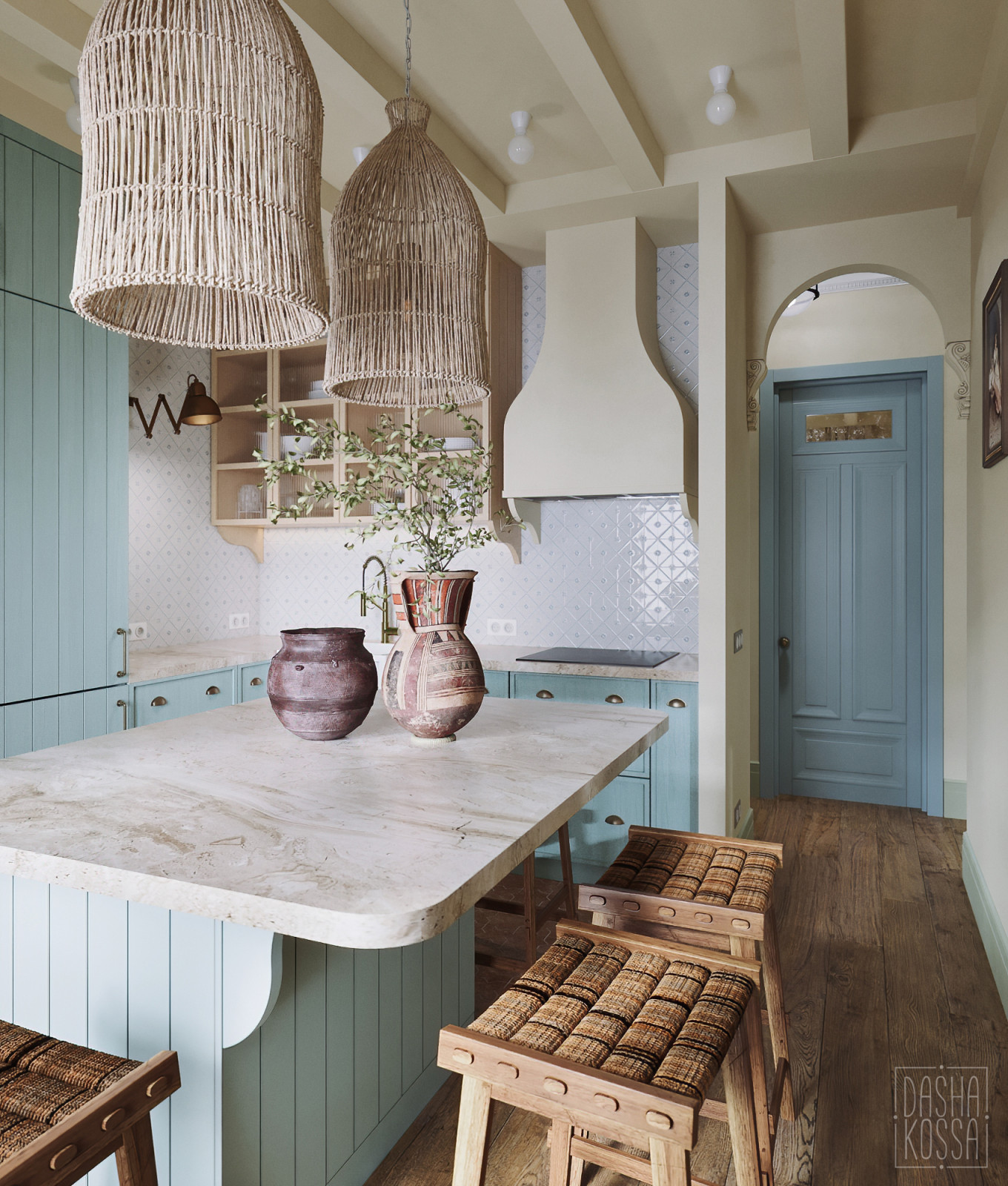 Fairy Countryside. Трехуровневая квартира для сказочной загородной жизни