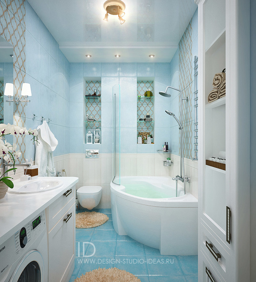 Ванная и душевая в двух вариантах