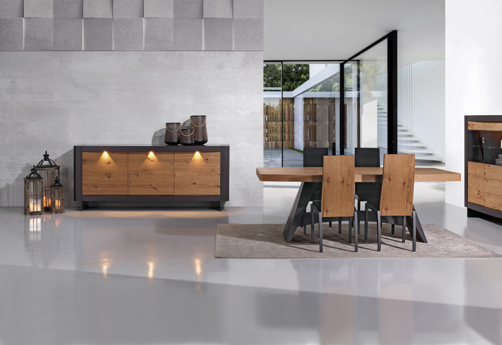 Transitional dining room photo in Other