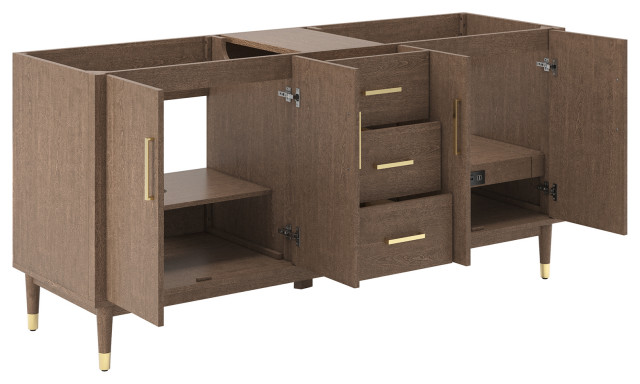 Fresca Sawyer Freestanding Bath Vanity Base Cabinet Only, 72 Inch ...