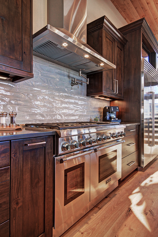 Kitchen - transitional kitchen idea in Denver