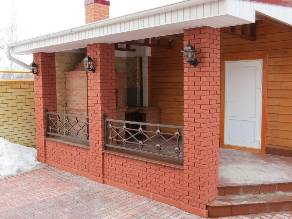 Уличное ограждение крыльца