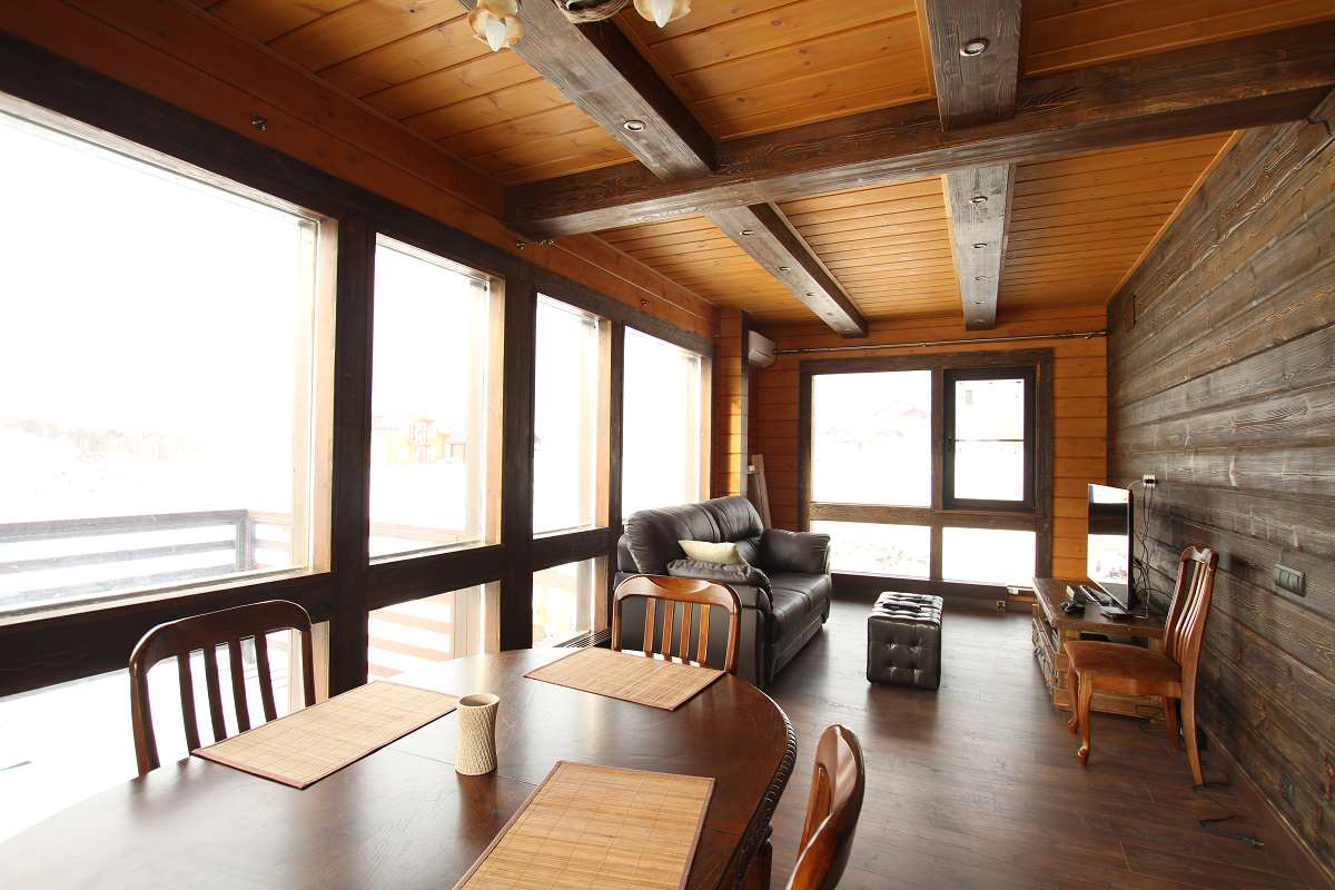 Деревянный дом из клееного бруса 265 метров (СП-265 GOOD WOOD)