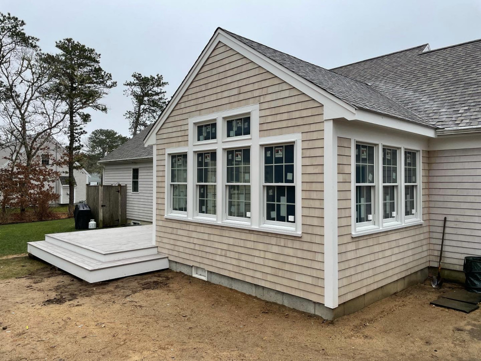 harwich 4 seasons room addition with deck
