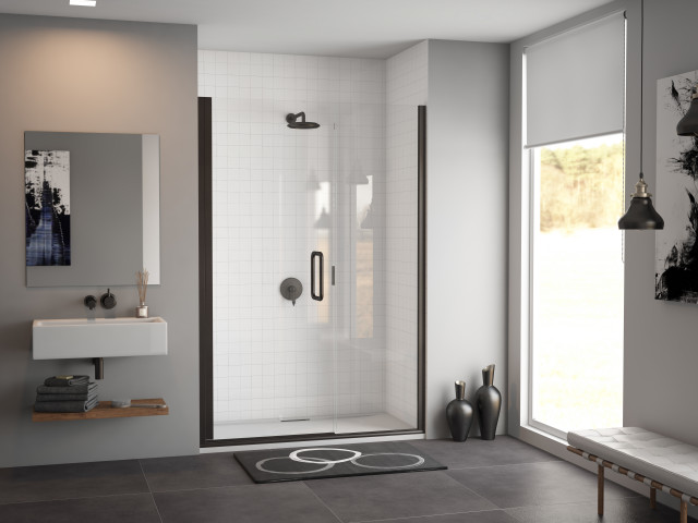 Coastal Shower Doors Ilusion Semi Frameless Shower Door