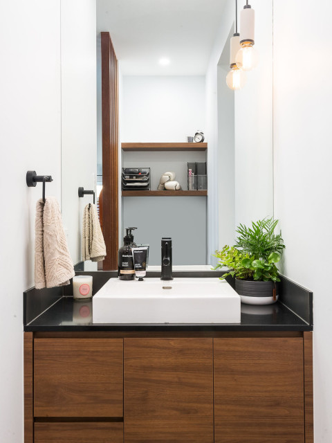 Custom Modern Luxury Home contemporary-powder-room