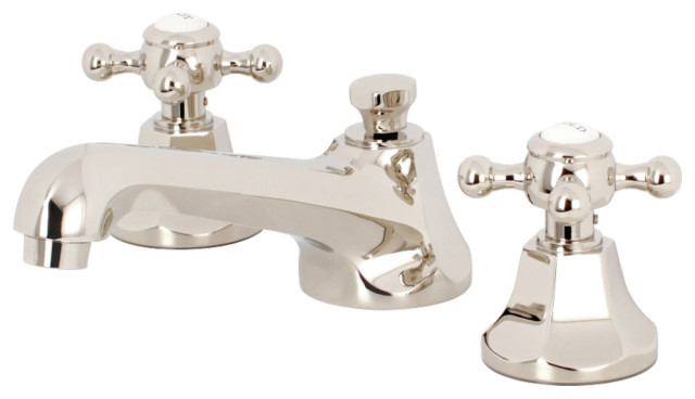 Kingston Brass KB985PL Victorian Grifo De Lavabo Generalizado, Manija De Palanca De Porcelana, Bronce Aceitado