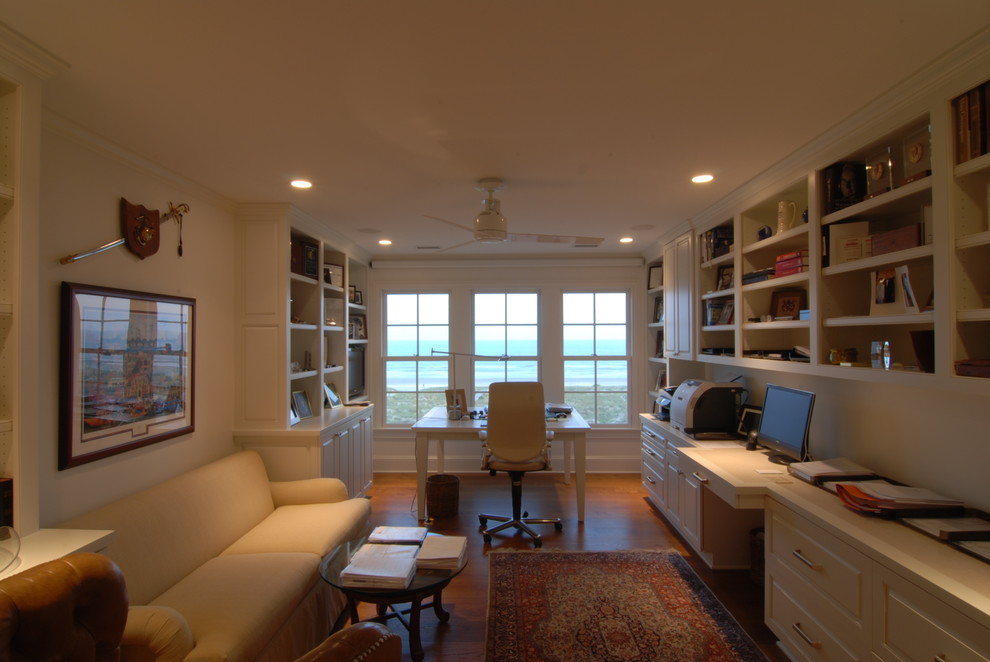 Inspiration for a traditional home office in Charleston.